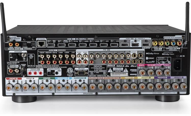 Denon AVR-X6800H 11.4-channel home theatre receiver with Dolby