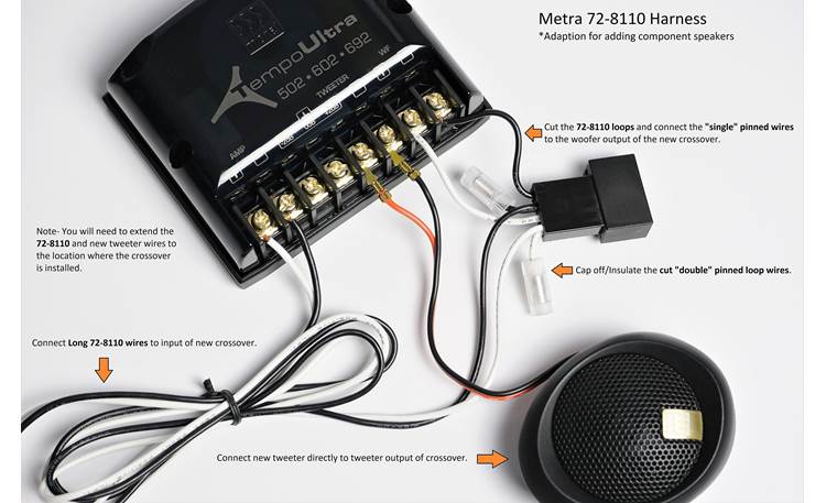 Metra 72-8110 Speaker Wiring Harness For select Toyota, Scion, and