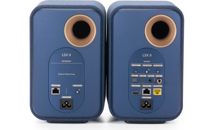 KEF LSX II (Cobalt Blue, Fabric) Powered speakers with Wi-Fi