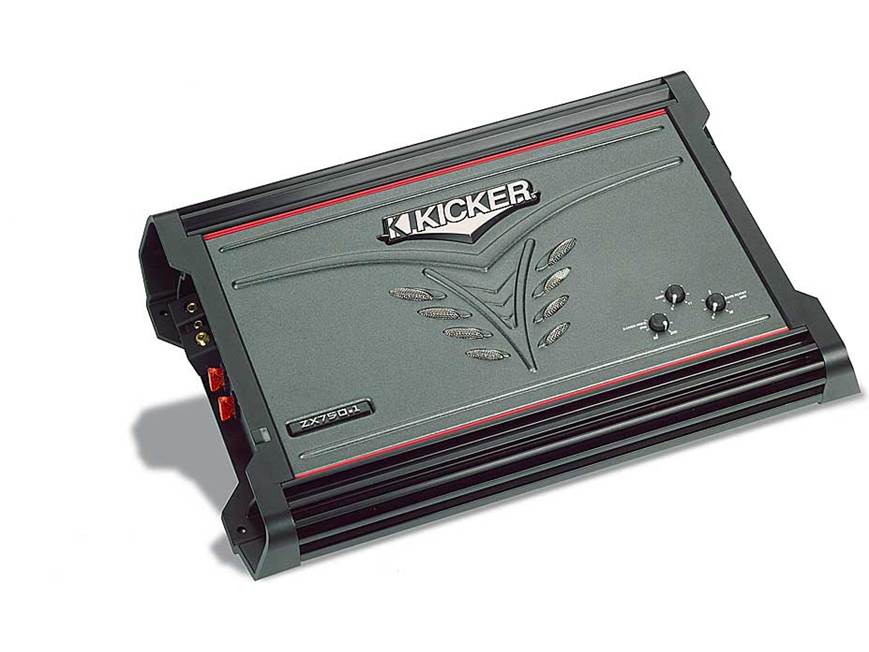 Kicker ZX750.1 Mono subwoofer amplifier 750 watts RMS x 1 at 2