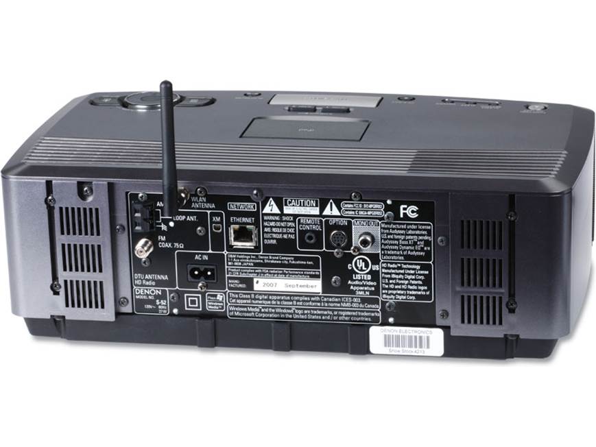 Denon S-52 Wi-Fi® tabletop radio with CD player and built-in iPod