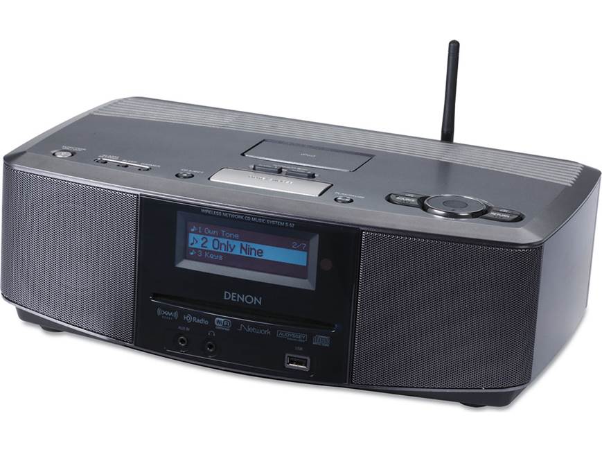 DENON S-52 デノン iPod&CDミュージックシステム Denon S-52 Wi-Fi® tabletop radio with CD player and built-in iPod