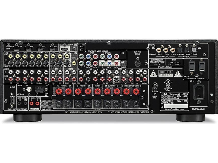 Denon AVR-2809CI Home theatre receiver with HDMI switching and