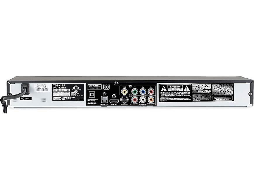 Toshiba XD-E500 DVD/CD player with 1080p upconversion and 