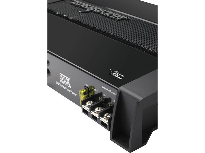 MTX Terminator TN200/2 2-channel car amplifier — 45 watts RMS x 2