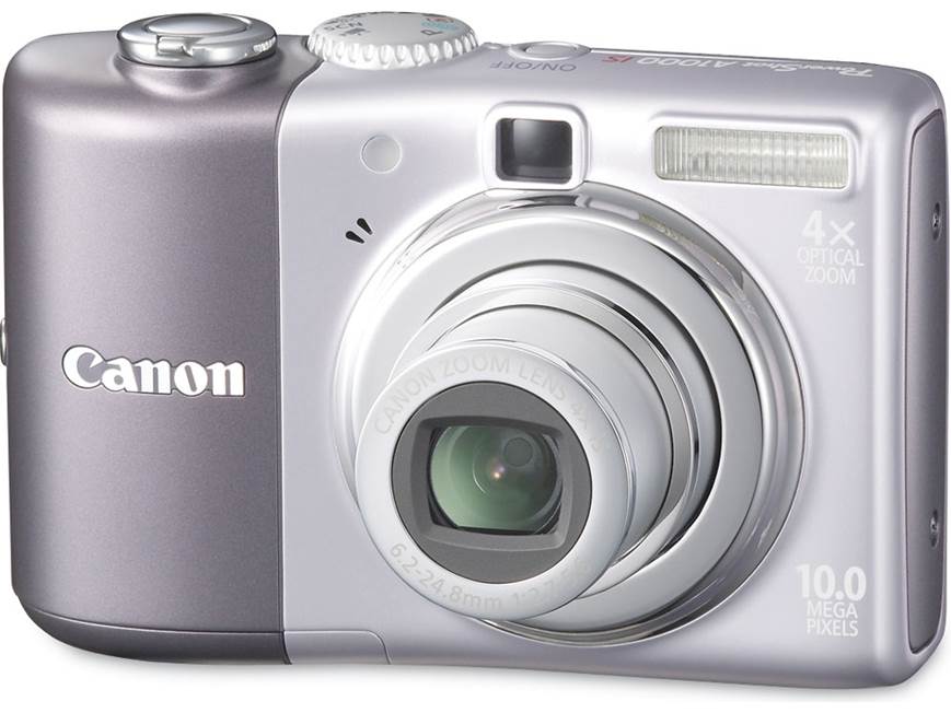 Canon PowerShot A1000 IS (Purple) 10-megapixel digital camera with