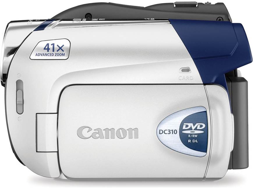 Canon DC310 DVD camcorder at Crutchfield Canada