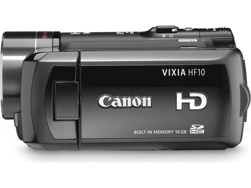 Canon VIXIA HF10 16GB HD flash memory camcorder at Crutchfield Canada