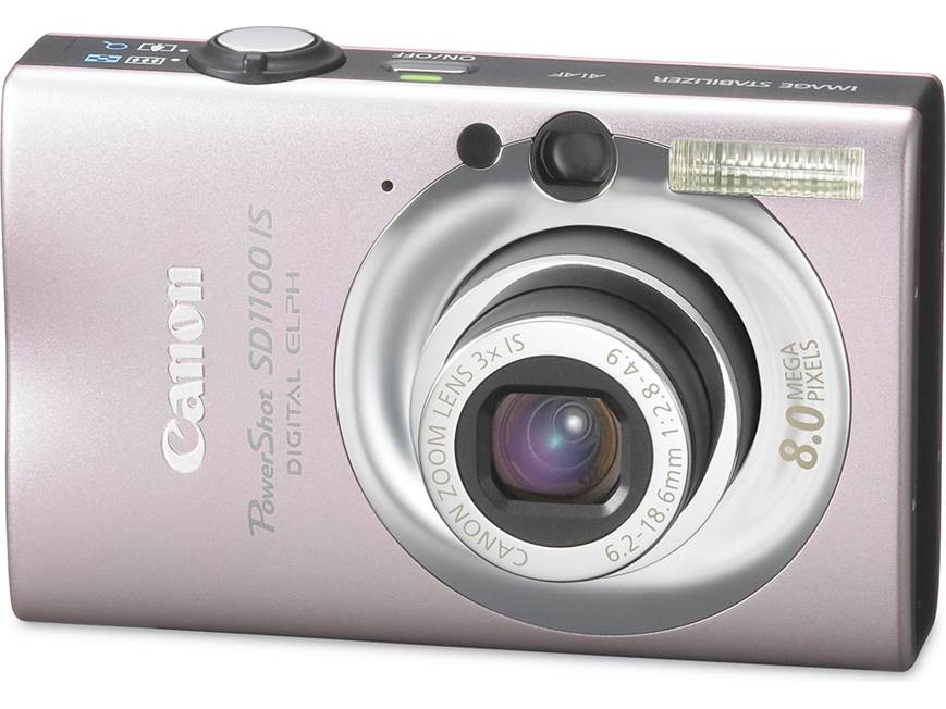 Canon PowerShot SD1100 IS (Pink) 8-megapixel digital camera with