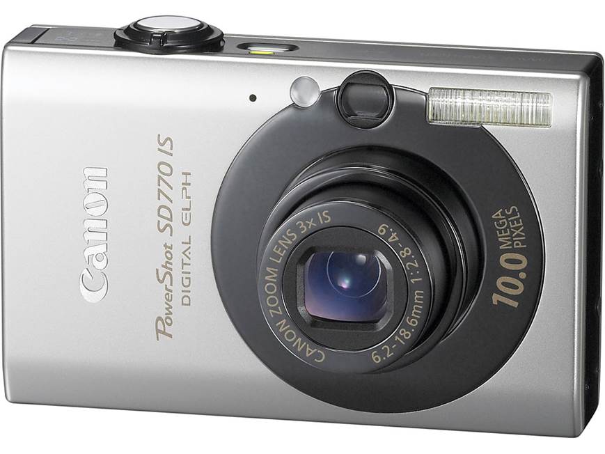 Canon PowerShot SD770 IS (Black/Silver) 10-megapixel digital