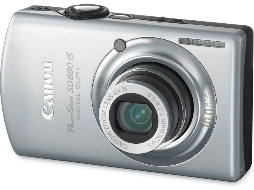 Canon PowerShot SD880 IS (Silver) 10-megapixel digital camera with