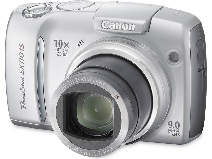 Canon PowerShot SX110 IS (Black) 9-megapixel digital camera with