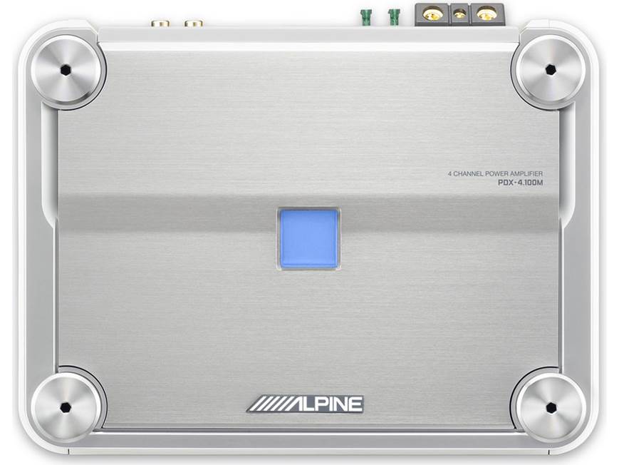 ALPINE PDX-4.100 4チャンネルアンプ Alpine PDX-4.100M 4-channel marine amplifier 100 watts RMS x 4 at