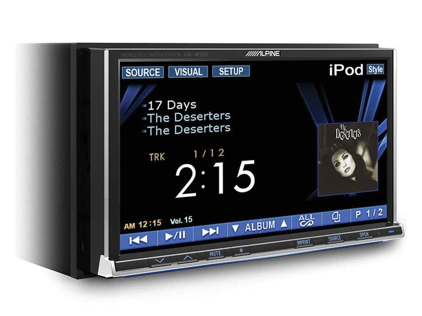 Alpine IVA-W505 DVD receiver at Crutchfield Canada