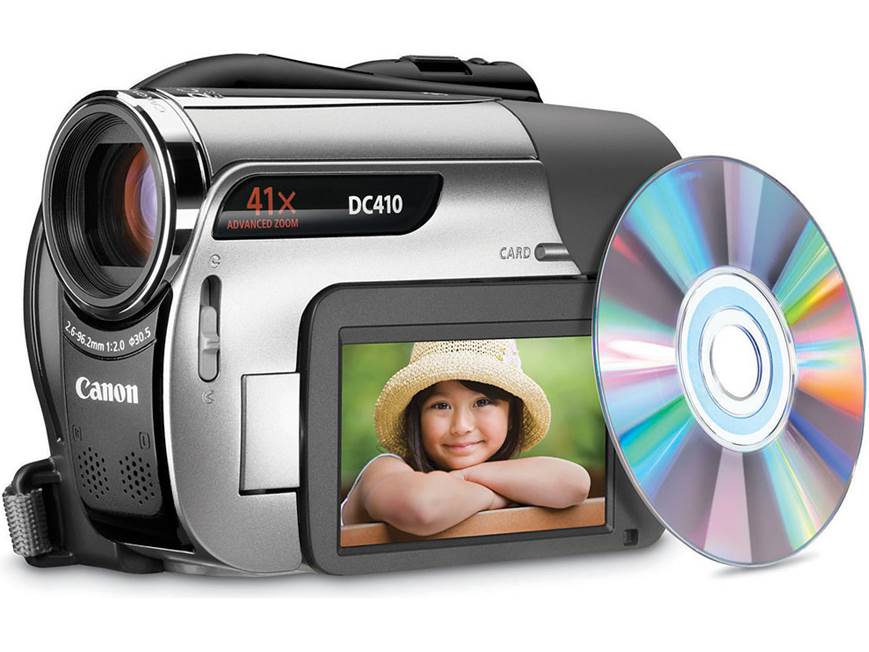 Canon DC410 DVD camcorder at Crutchfield Canada