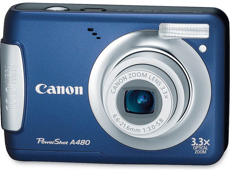 Canon PowerShot A480 (Black) 10-megapixel digital camera with 3.3X