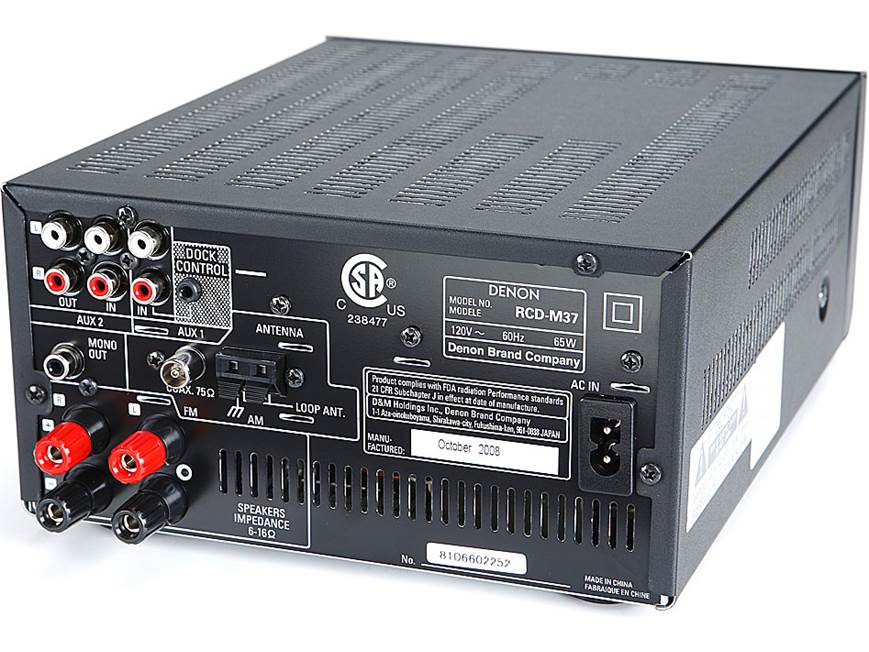 Denon D-M37 CD/AM/FM micro system at Crutchfield Canada