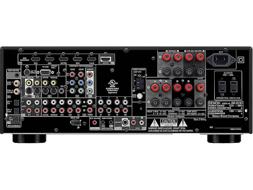 Denon AVR-2310CI Home theatre receiver with HDMI switching and