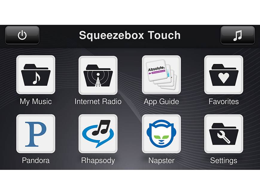 Logitech® Squeezebox™ Touch Wireless music player with 4-5/16