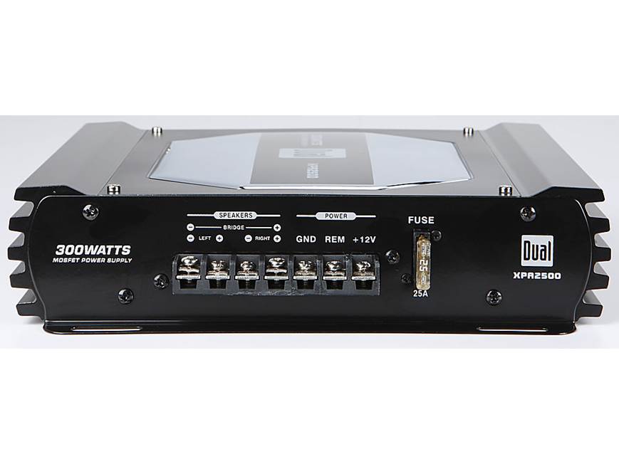 Dual XPA2500 2-channel car amplifier — 50 watts RMS x 2 at