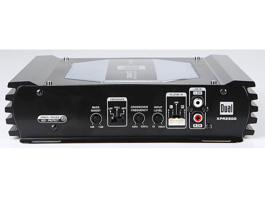 Dual XPA2500 2-channel car amplifier — 50 watts RMS x 2 at
