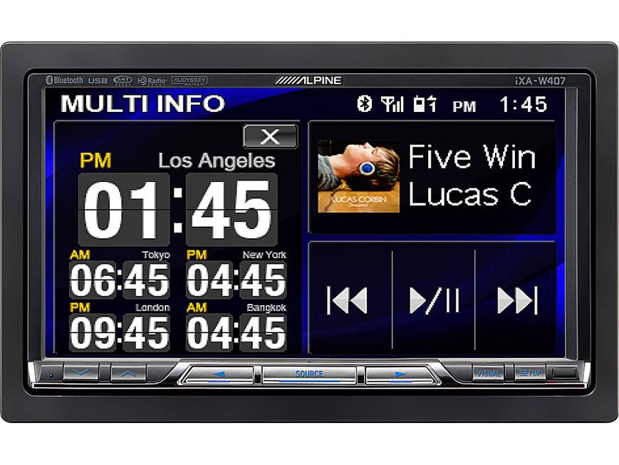Alpine iXA-W407 Digital media receiver at Crutchfield Canada