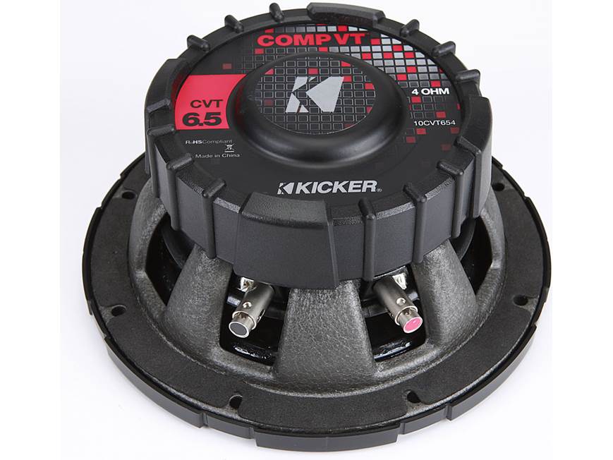 KICKER COMP VT 6.5インチサブウーファー Kicker 10CVT654 CompVT shallow-mount 6-3/4