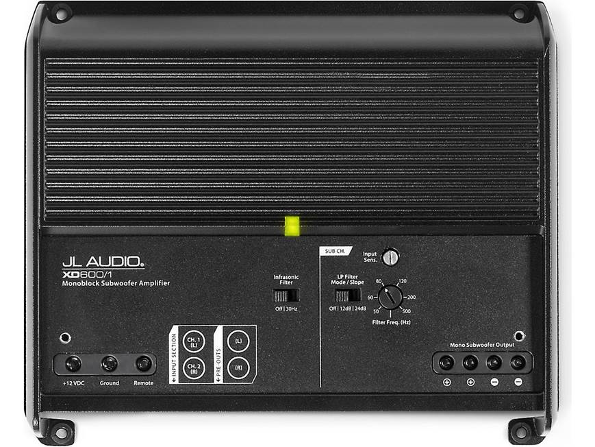 JLAUDIO XD600/1 中古アンプ JL Audio XD600/1 Mono subwoofer amplifier — 600 watts RMS x 1 at 2