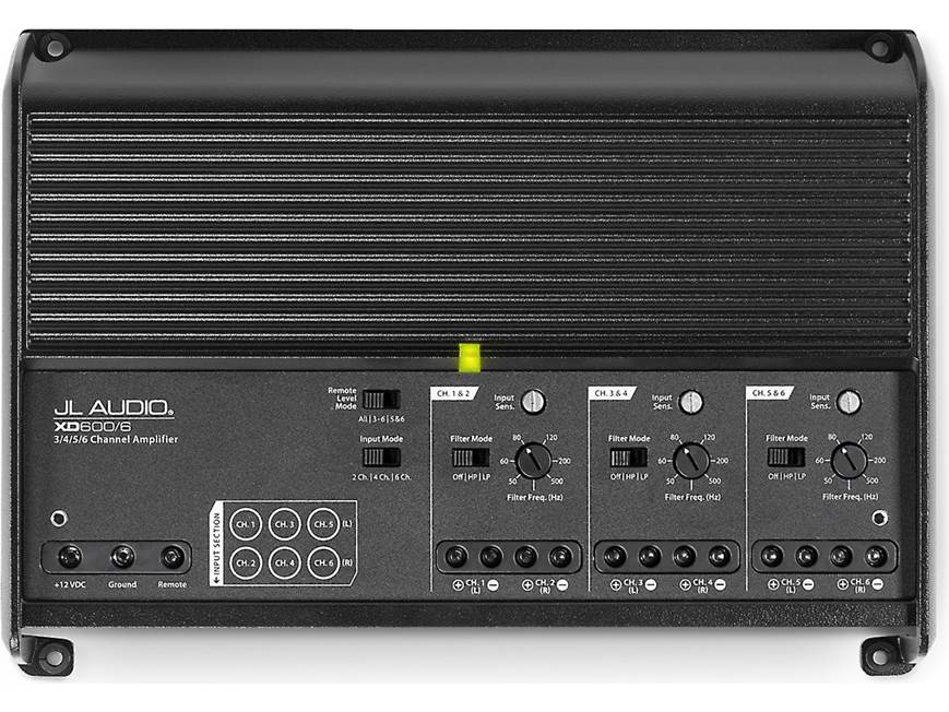 JL Audio XD600/6 6-channel car amplifier — 75 watts RMS x 6 (New