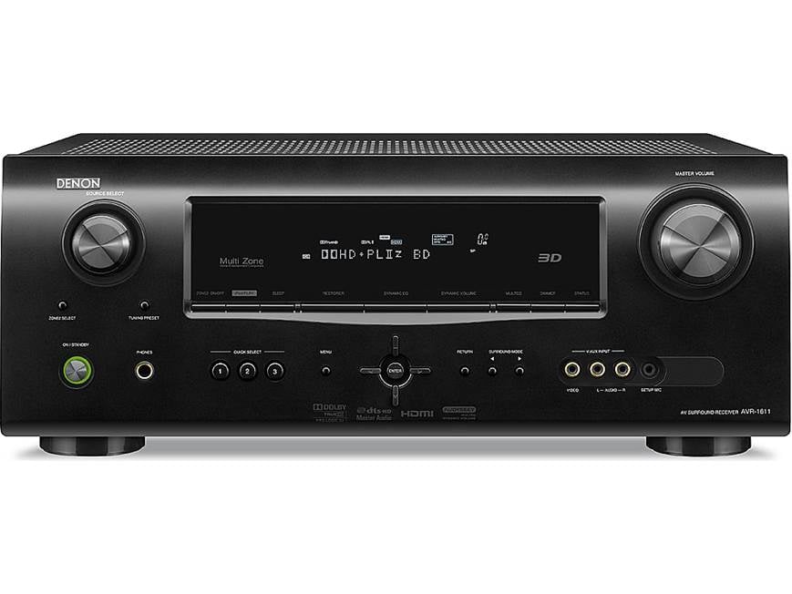 Denon AVR-1611 Home theatre receiver with 3D-ready HDMI switching