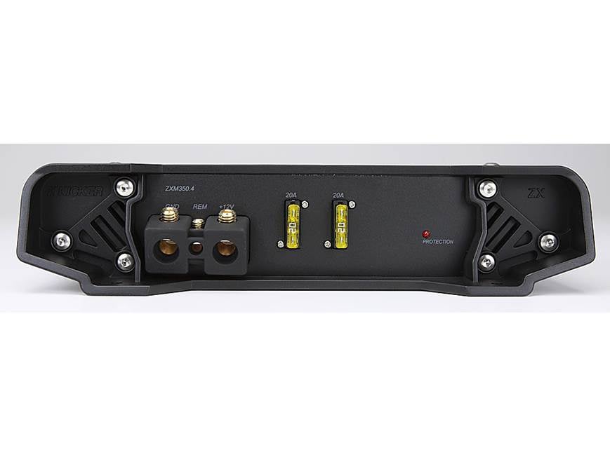 Kicker ZXM350.4 Marine amplifier — 60 watts RMS x 4 at Crutchfield