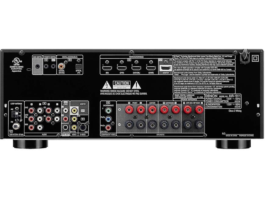 Denon AVR-1911 Home theatre receiver with 3D-ready HDMI switching