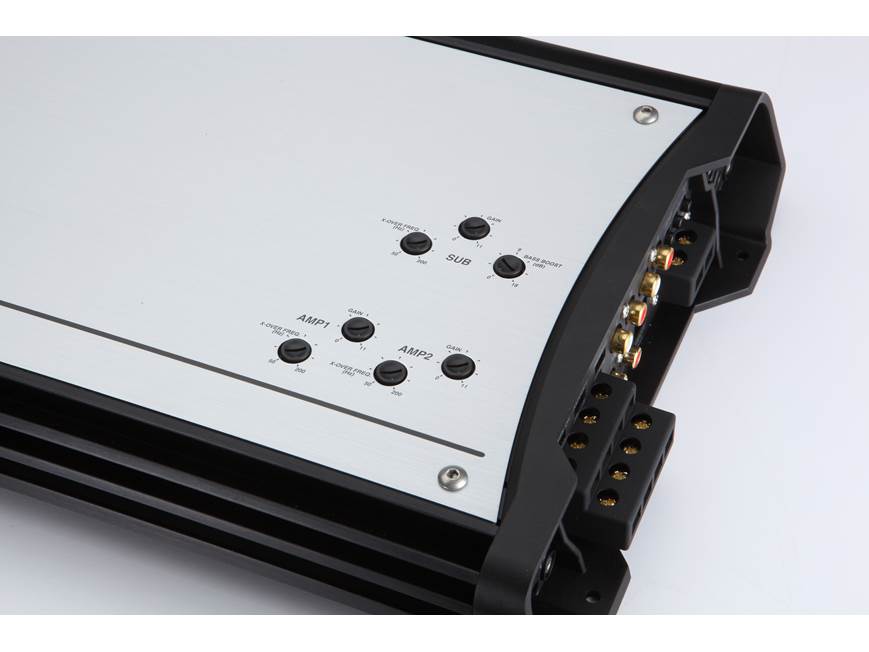 Kicker ZXM700.5 Marine amplifier — 70 watts RMS x 4 + 210 RMS x 1