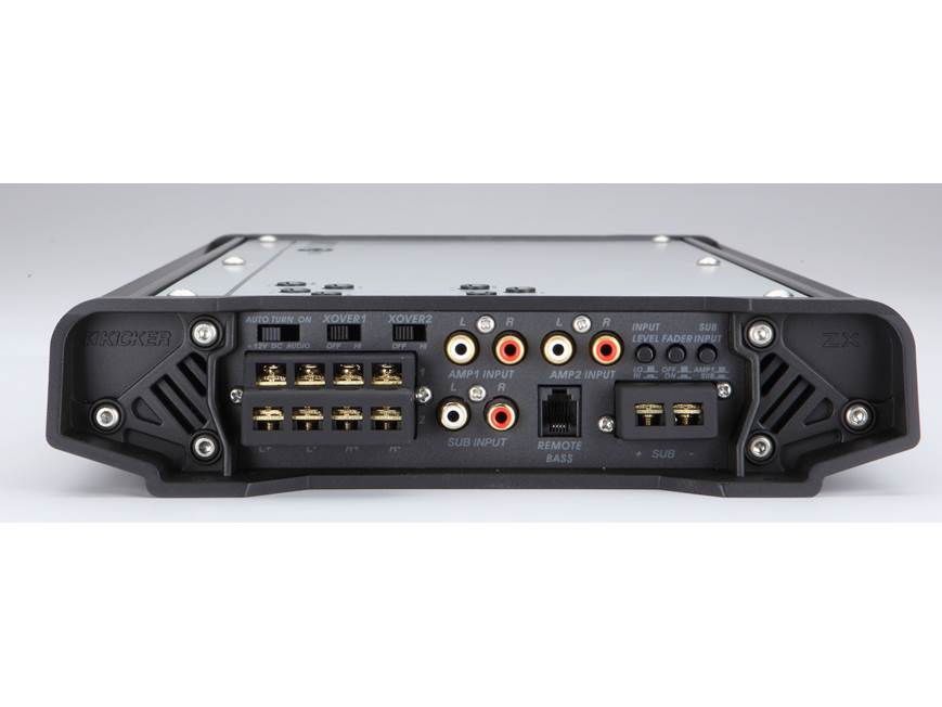 Kicker ZXM700.5 Marine amplifier — 70 watts RMS x 4 + 210 RMS x 1