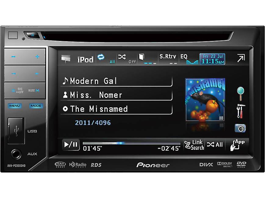 Pioneer AVH-P2300DVD DVD receiver at Crutchfield Canada