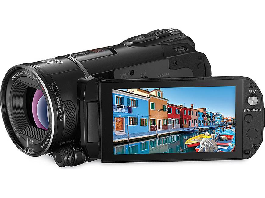 Canon VIXIA HF S20 HD camcorder with 32GB memory, dual SD slots