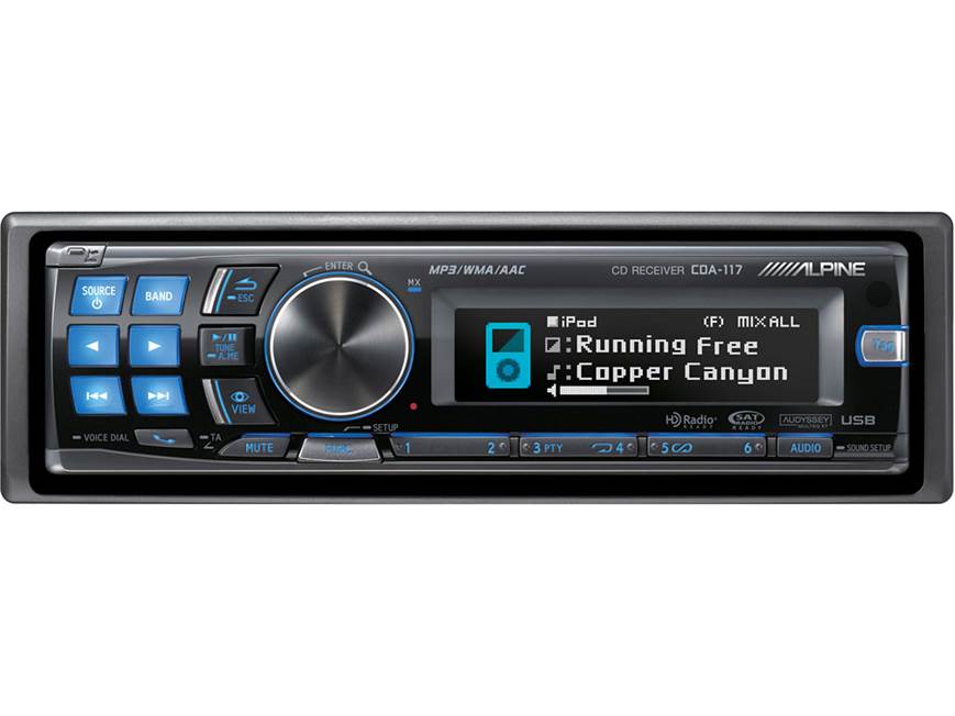 Alpine CDA-117 CD receiver at Crutchfield Canada