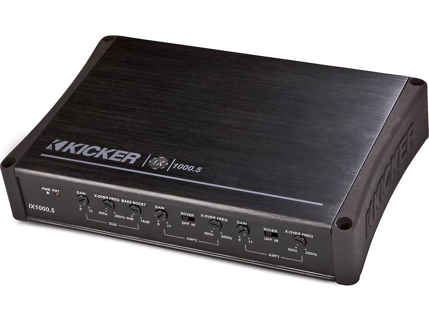 カーオーディオ kicker IX1000 Kicker IX1000.5 5-channel car amplifier — 65 watts RMS x 4 at 4