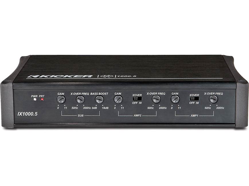 Kicker IX1000.5 5-channel car amplifier — 65 watts RMS x 4 at 4