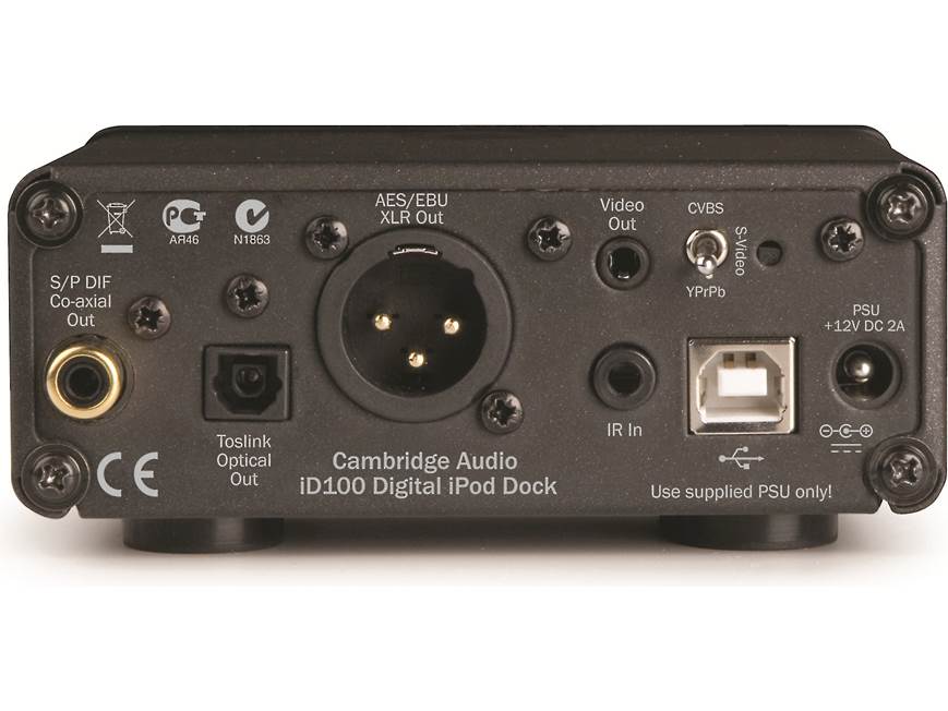 【美品・完品】Cambridge Audio デジタルドック｜iD100 Cambridge Audio ID100 (Black) Digital audio output iPod®/iPhone