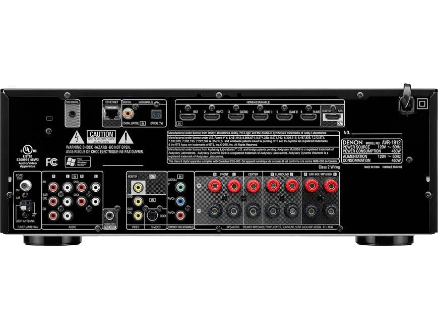 Denon AVR-1912 Home theatre receiver with 3D-ready HDMI switching