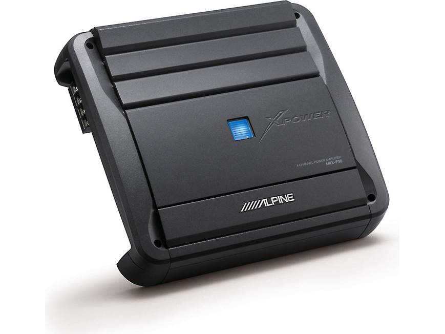 Alpine MRX-F30 4-channel car amplifier — 50 watts RMS x 4 at