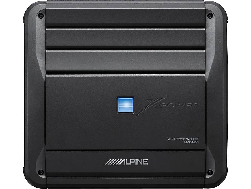 アルパイン　ALPINE MRX-M50 モノパワーアンプ Alpine MRX-M50 Mono subwoofer amplifier — 500 watts RMS x 1 at 2