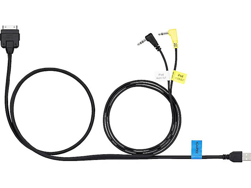Kenwood KCA-IP302 iPod® cable Sends audio and video to select