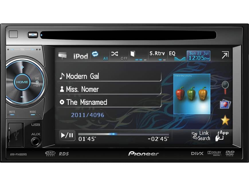 Pioneer AVH-P1400DVD DVD receiver at Crutchfield Canada
