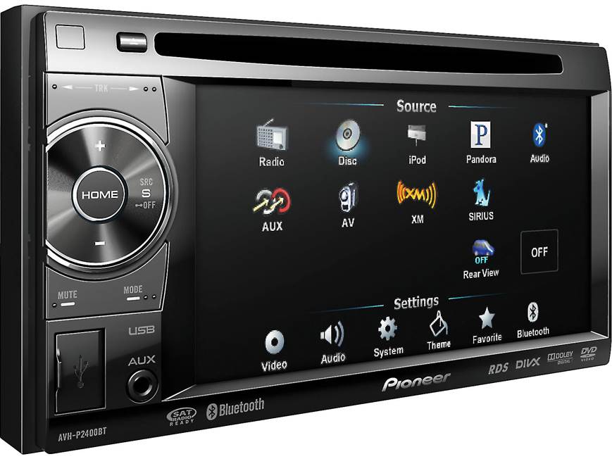 Pioneer AVH-P2400BT DVD receiver at Crutchfield Canada