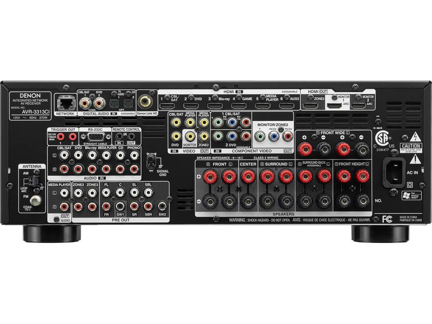 Denon AVR-3313CI 7.2-channel home theatre receiver with Apple