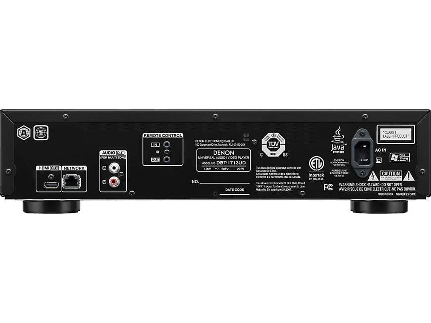 Denon DBT-1713UD 3D universal Blu-ray player with networking at