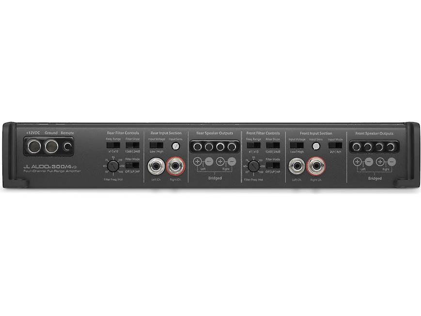 JL Audio Slash 300/4v3 4-channel car amplifier — 75 watts RMS x 4