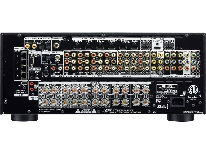 Denon AVR-4520CI 9.2-channel home theatre receiver with Apple